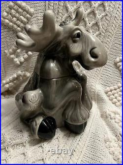 Big Sky Carvers BearFoots Moose Cookie Jar By Phyllis Driscoll Tiny Chips Pics