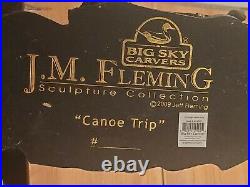 Big Sky Carvers Bear Canoe Trip Sculpture Jeff Flemming