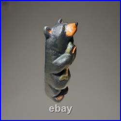 Big Sky Carvers Bear Fish 12 Solid Western Pine MONTANA HANDMADE Hugging fish