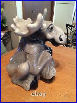 Big Sky Carvers Bear Foot Moose Cookie Jar Phyllis Driscoll Excellent Condition