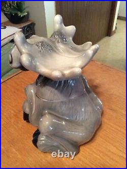 Big Sky Carvers Bear Foot Moose Cookie Jar Phyllis Driscoll Excellent Condition