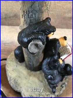 Big Sky Carvers Bear Foots Bear With Cubs Reading Lamp By Artist Jeff Fleming
