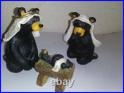 Big Sky Carvers Bear Foots Beartivity I Jeff Fleming Nativity Figurines Bear Set