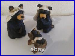 Big Sky Carvers Bear Foots Beartivity I Jeff Fleming Nativity Figurines Bear Set