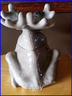 Big Sky Carvers Bear Foots Moose Cookie Jar by Phyllis Driscoll Excellent