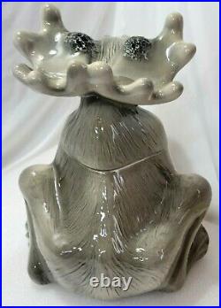 Big Sky Carvers Bear Foots Moose Cookie Jar by Phyllis Driscoll Excellent