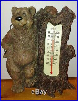 Big Sky Carvers Bear Thermometer Figurine New In Box