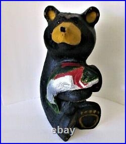 Big Sky Carvers Bear With Salmon Jeff Fleming Sculpture Bsc