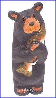 Big Sky Carvers Bear with Trout, Jeff Fleming, Montana, Vintage, 11.5 Tall
