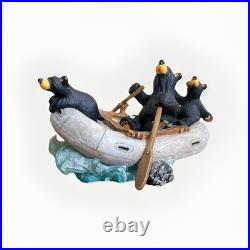 Big Sky Carvers Bearfoot Bears River Rafters By Montana Artist Jeff Fleming