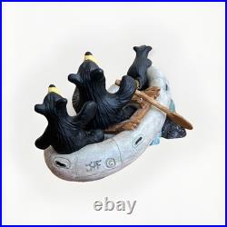 Big Sky Carvers Bearfoot Bears River Rafters By Montana Artist Jeff Fleming