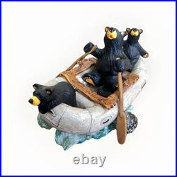 Big Sky Carvers Bearfoot Bears River Rafters By Montana Artist Jeff Fleming