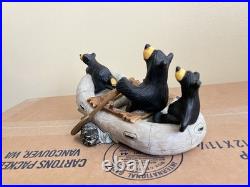 Big Sky Carvers Bearfoot Bears River Rafters By Montana Artist Jeff Fleming