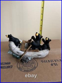 Big Sky Carvers Bearfoot Bears River Rafters By Montana Artist Jeff Fleming