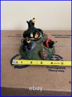 Big Sky Carvers Bearfoot Bears Tubin' Bears By Montana Artist Jeff Fleming VTG