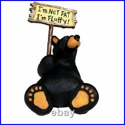 Big Sky Carvers/Bearfoots 30150177 I'M FLUFFY Resin Bear Figurine #0107/R425
