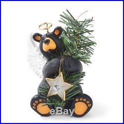 Big Sky Carvers Bearfoots Bear Angel Christmas Tree Topper 5H Angel Figurine