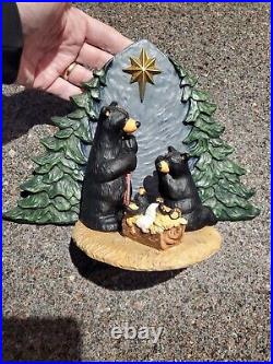 Big Sky Carvers Bearfoots Bear Family Forest Nativity Figurine Jeff Fleming 12