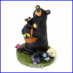 Big Sky Carvers Bearfoots Bear Flower Child Figurine Bears with Flowers