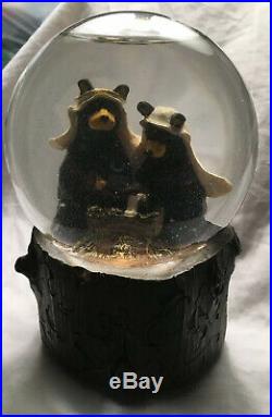 Big Sky Carvers Bearfoots Bear Nativity Scene Snow Globe Bearivity Silent Night