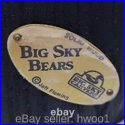 Big Sky Carvers Bearfoots Bear Solid Wood Sculpture 10.5 H x 8.25 W, Fleming