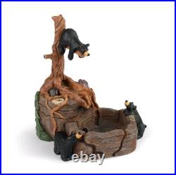 Big Sky Carvers Bearfoots Bear Springs Water Fountain Jeff Fleming New In Box