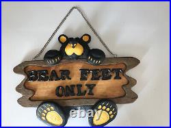 Big Sky Carvers Bearfoots Bears Bear Feet Only Sign Jeff Fleming