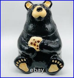 Big Sky Carvers Bearfoots Bears Black Bear Cookie Jar By Jeff Fleming