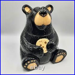Big Sky Carvers Bearfoots Bears Black Bear Cookie Jar Jeff Fleming 11 Tall EUC
