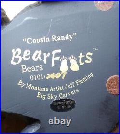 Big Sky Carvers Bearfoots Bears Cousin Randy Shelf Sitters By Jeff Fleming RARE