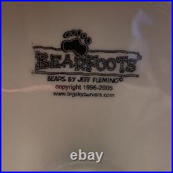 Big Sky Carvers Bearfoots Bears In Woody Paper Towel Holder Brand New In Box