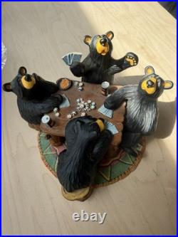 Big Sky Carvers Bearfoots Bears Jeff Fleming Card Sharks Black Bear Figurine