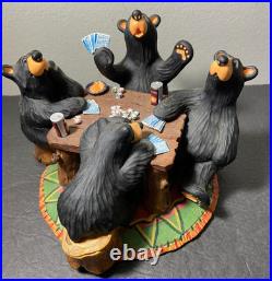 Big Sky Carvers Bearfoots Bears Jeff Fleming Card Sharks Black Bear Figurine
