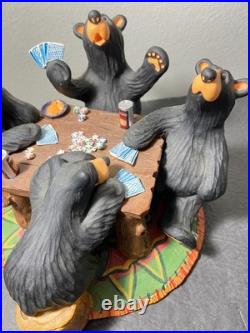 Big Sky Carvers Bearfoots Bears Jeff Fleming Card Sharks Black Bear Figurine