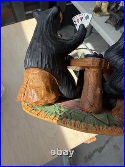 Big Sky Carvers Bearfoots Bears Jeff Fleming Card Sharks Black Bear Figurine