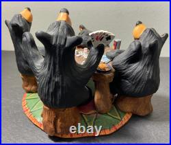 Big Sky Carvers Bearfoots Bears Jeff Fleming Card Sharks Black Bear Figurine