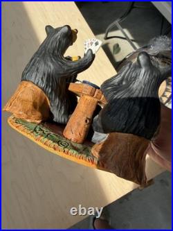 Big Sky Carvers Bearfoots Bears Jeff Fleming Card Sharks Black Bear Figurine