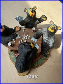 Big Sky Carvers Bearfoots Bears Jeff Fleming Card Sharks Black Bear Figurine