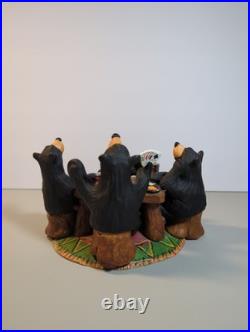Big Sky Carvers Bearfoots Bears Jeff Fleming Card Sharks Black Bear Figurine