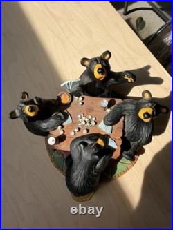 Big Sky Carvers Bearfoots Bears Jeff Fleming Card Sharks Black Bear Figurine