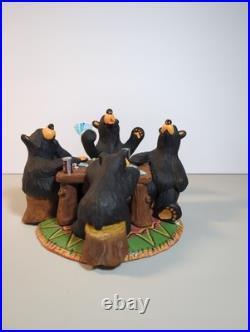 Big Sky Carvers Bearfoots Bears Jeff Fleming Card Sharks Black Bear Figurine