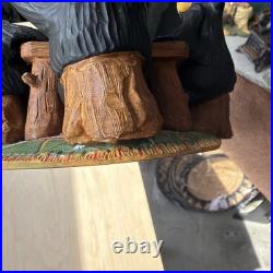 Big Sky Carvers Bearfoots Bears Jeff Fleming Card Sharks Black Bear Figurine