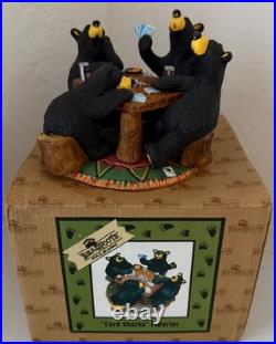 Big Sky Carvers Bearfoots Bears Jeff Fleming Card Sharks Black Bears Poker Table