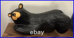 Big Sky Carvers Bearfoots Bears Jeff Fleming Rare Solid Wood Shelf Sitter