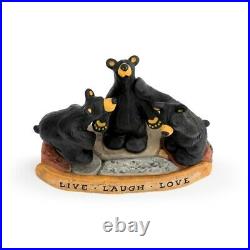 Big Sky Carvers Bearfoots Bears Live, Laugh, Love Figurine(New 2021)
