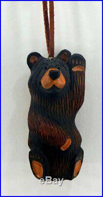 Big Sky Carvers Bearfoots Bears Mikey Wooden Ornament Brand New Free Shipping