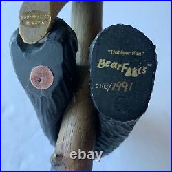 Big Sky Carvers Bearfoots Bears Outdoor Fun Cubs Teeter Totter Logs Jeff Fleming