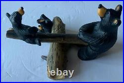 Big Sky Carvers Bearfoots Bears Outdoor Fun Cubs Teeter Totter Logs Jeff Fleming