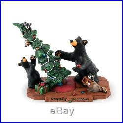 Big Sky Carvers Bearfoots Bears Rascally Raccoons Christmas Figurine