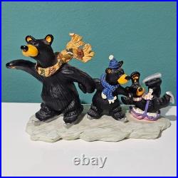 Big Sky Carvers Bearfoots Bears Skating Lessons Resin Figurine 8 Jeff Fleming